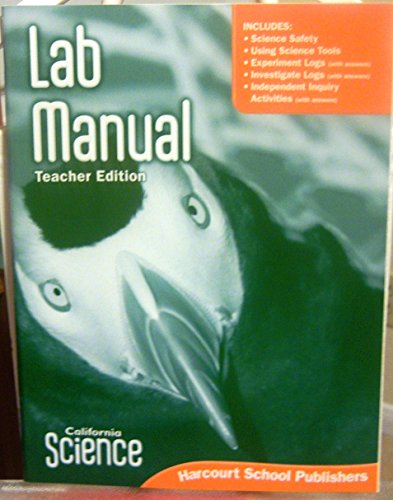 Harcourt School Publishers Science California: Lab Mnl Te Gr 3 Sci 08 - HARCOURT SCHOOL PUBLISHERS