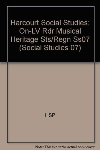 Stock image for Harcourt Social Studies: States and Regions: On-Level Reader A Musical Heritage for sale by Red's Corner LLC