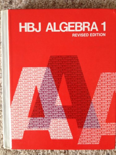 Stock image for HBJ Algebra One for sale by Wonder Book