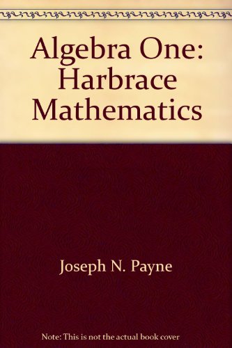 9780153540592: Algebra One: Harbrace Mathematics