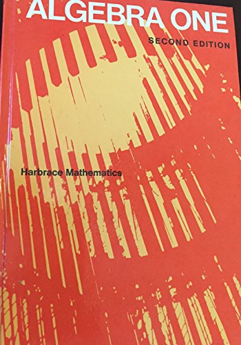 Beispielbild fr Algebra one (Harbrace mathematics series) zum Verkauf von Wonder Book