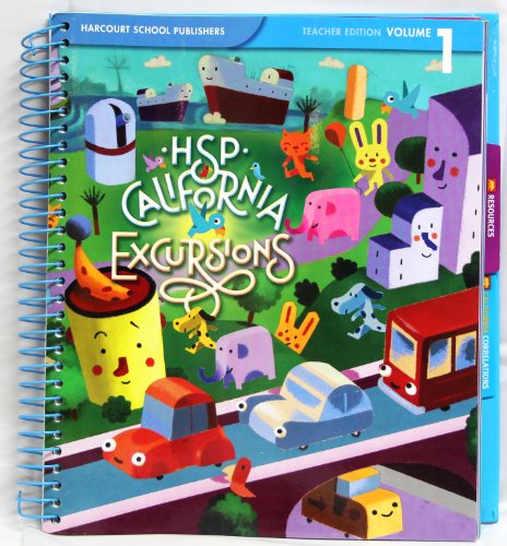 Imagen de archivo de California Teacher Edition, Volume 1, Grade K, Excursions 2010 a la venta por Books From California