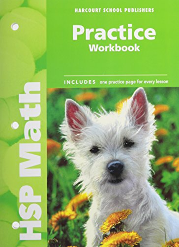 9780153567575: Harcourt School Publishers Math: Practice Workbook Student Edition Grade K (Hsp Math 09)