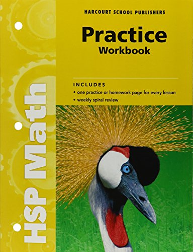 9780153567605: Harcourt School Publishers Math: Practice Workbook Student Edition Grade 3