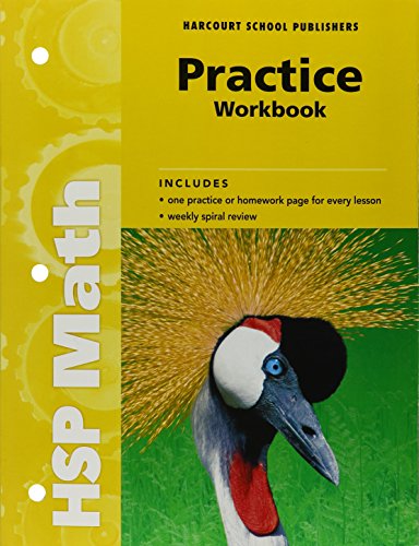 Stock image for Harcourt School Publishers Math: Practice Workbook Student Edition Grade 3 for sale by Red's Corner LLC