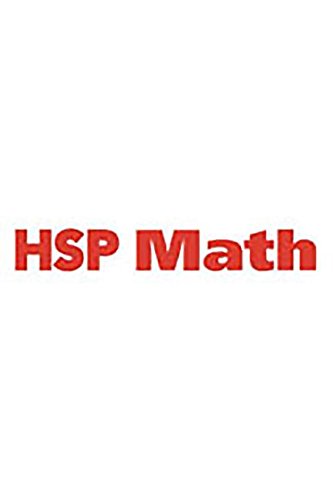 HSP Math Assessment Guide, Grade 1 (9780153568220) by Harcourt