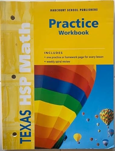 9780153568343: Harcourt School Publishers Math: Practice Workbook Student Edition Grade 2