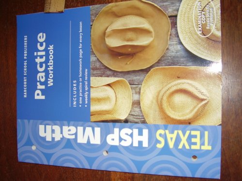 9780153568381: Harcourt School Publishers Math: Practice Workbook Student Edition Grade 5: Harcourt School Publishers Math Texas (Hsp Math 09)