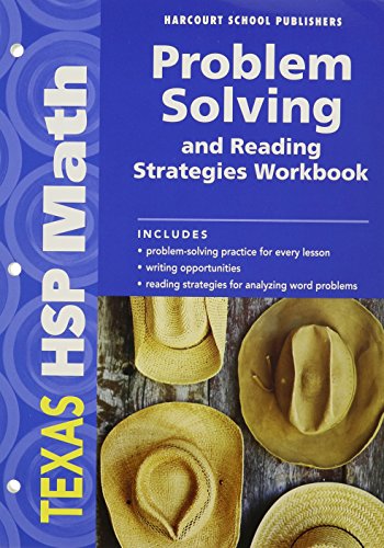 Stock image for Harcourt School Publishers Math Texas: Problem Solving/Reading Strategies Workbook Student Edition Grade 5 for sale by HPB-Red