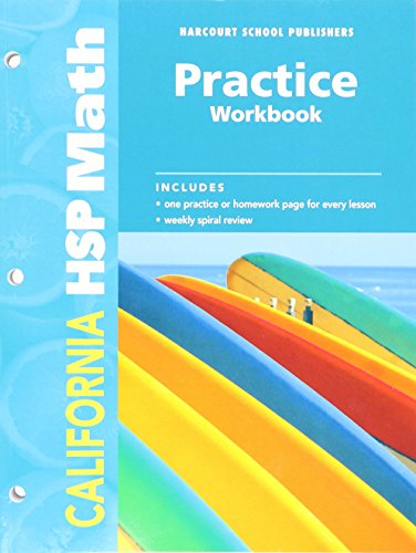 9780153569128: Math, Grade 3 Practice Workbook: Harcourt School Publishers Math California