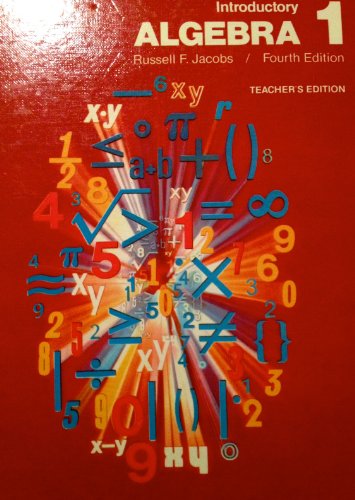 Beispielbild fr Introductory Algebra 1, Teacher's Edition zum Verkauf von HPB-Red