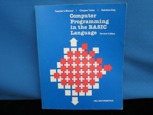 9780153590917: Computer Programming in the Basic Language