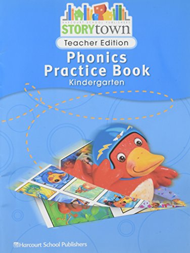 Beispielbild fr Storytown: Phonics Practice Book Teacher Edition Grade K zum Verkauf von HPB-Red