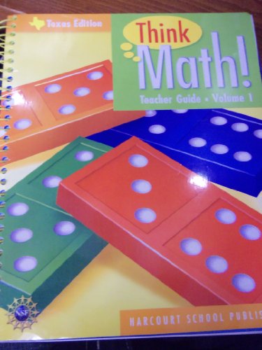 Stock image for TX Tg Vol 1 Gr K Think Math! for sale by Half Price Books Inc.