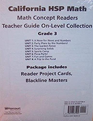 Stock image for HSP Math: On Level Reader Collection Grade 3 for sale by Dailey Ranch Books