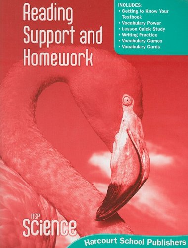 Stock image for Harcourt Science: Reading Support and Homework Student Edition Grade 4 for sale by Orion Tech