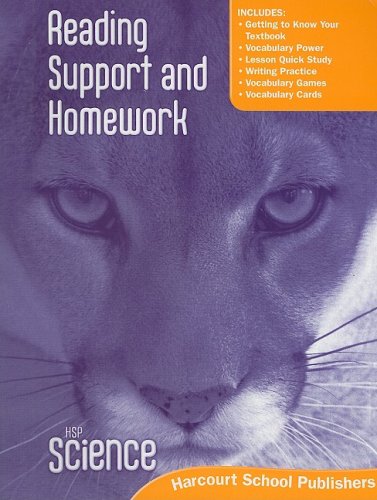 Stock image for Harcourt Science: Reading Support and Homework Student Edition Grade 5 for sale by Once Upon A Time Books