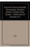 Beispielbild fr Harcourt Social Studies Tennessee Student Edition Child's View Grade 1 2009 zum Verkauf von TextbookRush