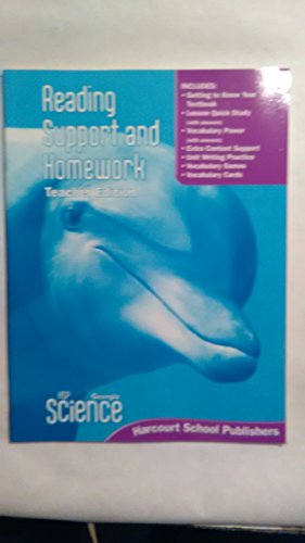 Stock image for Harcourt School Publishers Science Georgia: Reading Support & Homework Teacher Edition Grade 2 for sale by Iridium_Books