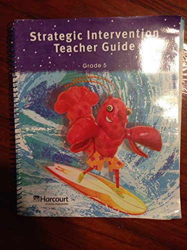 Imagen de archivo de Storytown: Strategic Intervention Teacher's Guide Grade 5 2008 a la venta por Wonder Book