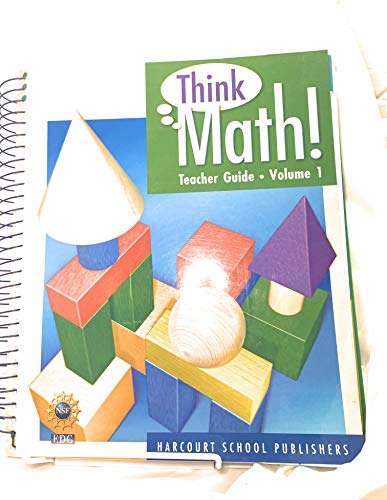 Stock image for Ntl/Tx Phs4 Tg Vol 1 Gr 3 Think Math! ; 9780153661372 ; 0153661372 for sale by APlus Textbooks