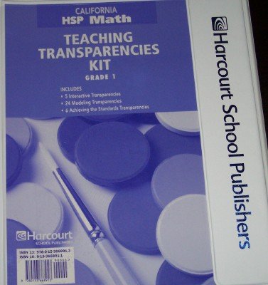 Stock image for CA Tchng Trnsp Kit Gr 1 Math 09 (Harcourt School Publishers Math) for sale by Iridium_Books