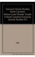 9780153669538: Harcourt Social Studies: Below-Level Reader Grade 4 North Carolina Economy