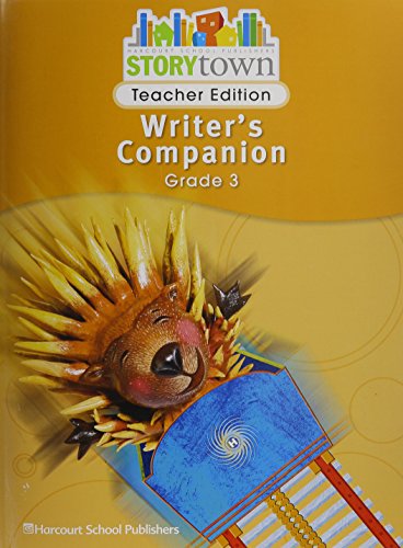 Stock image for Storytown: Writer's Companion Teacher Edition Grade 3 ; 9780153670800 ; 0153670800 for sale by APlus Textbooks