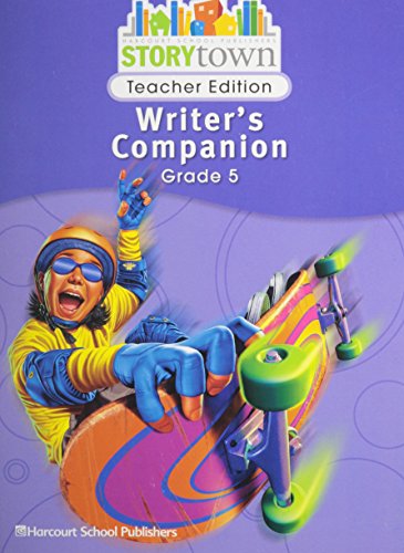 Beispielbild fr Harcourt School Publishers Storytown : Writer's Companion Teacher Edition zum Verkauf von Better World Books