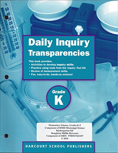Stock image for Science Daily Inquiry Transparencies Grade K (HSP Science 2009) for sale by Iridium_Books
