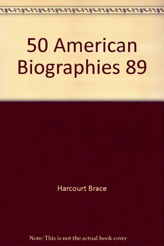 Imagen de archivo de 50 American Biographies 89 a la venta por Redbrick Books