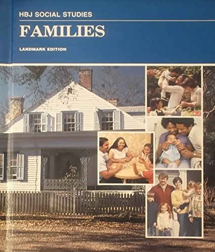 Stock image for Harcourt, HBJ Social Studies Families 1st Grade, 1988 ISBN: 01537 for sale by Hawking Books