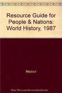 Stock image for Resource Guide for People & Nations: World History, 1987 for sale by Dailey Ranch Books