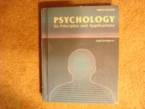 Imagen de archivo de Psychology, Its Principles and Applications a la venta por ThriftBooks-Dallas