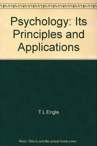 9780153748349: Psychology: Its Principles and Applications [Hardcover] by