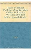 Stock image for Harcourt School Publishers Spanish Math: Practice Workbook Student Edition Spanish Grade 1 (Spanish ; 9780153751387 ; 015375138X for sale by APlus Textbooks