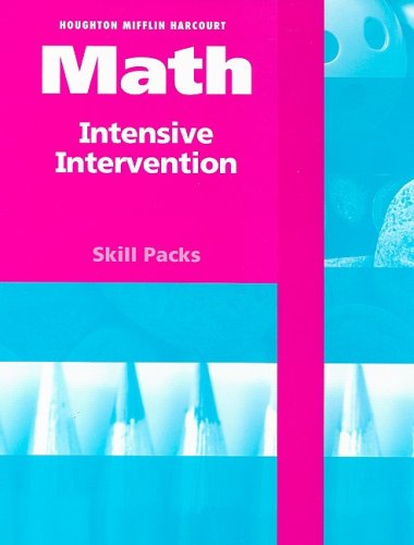 Stock image for HSP Math: Intensive Intervention Student Skill Pack Grades K-1 2009 for sale by Your Online Bookstore