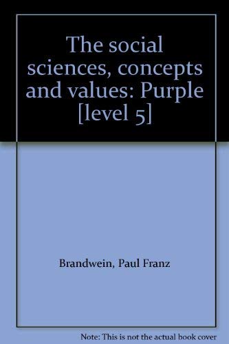 Stock image for The social sciences, concepts and values: Purple [level 5] for sale by Wonder Book