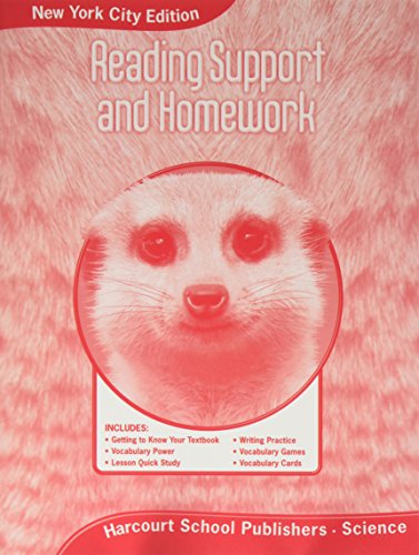 Imagen de archivo de Harcourt Science: New York City Reading Support and Homework Student Edition Grade 2 a la venta por Iridium_Books