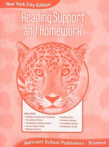 9780153813924: Harcourt Science: New York City Reading Support and Homework Student Edition Grade 5: Harcourt School Publishers Science New York