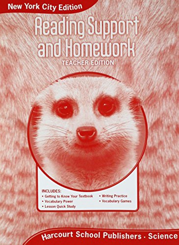 Imagen de archivo de Harcourt Science New York: New York City Reading Support and Homework Teacher's Edition Grade 2 a la venta por Iridium_Books