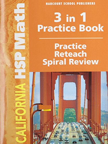 Stock image for Harcourt School Publishers Math: Practice/Reteach Workbook Student Edition Grade 4 for sale by SecondSale