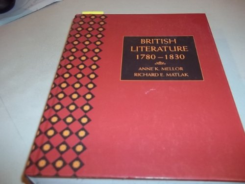 Beispielbild fr British Literature : 1780-1830 zum Verkauf von Better World Books