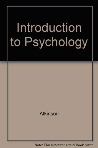 9780155002883: Introduction to Psychology
