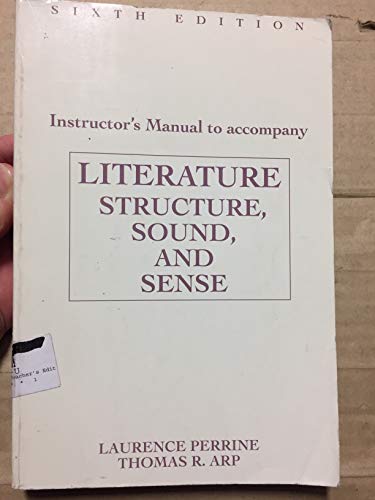 Imagen de archivo de Literature Structure Sound & Sense IM a la venta por Wonder Book