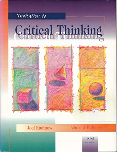 9780155003743: Invitation to Critical Thinking