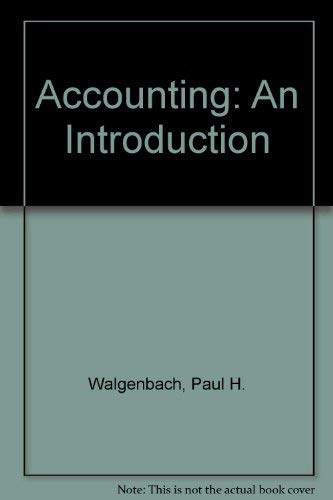 Beispielbild fr Accounting: An Introduction zum Verkauf von Bernhard Kiewel Rare Books
