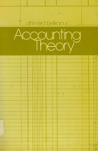 Imagen de archivo de Accounting theory a la venta por GF Books, Inc.