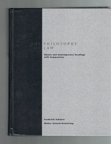 9780155008274: Philosophy of Law: Classic and Contemporary Readings with Commentary