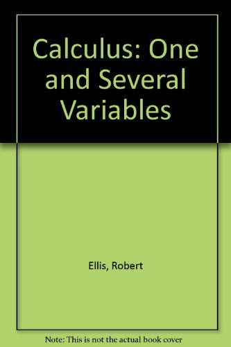 Calculus: One and Several Variables (9780155009165) by Gulick Ellis